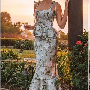 Show Me Your Mumu Pauline Peplum Dress